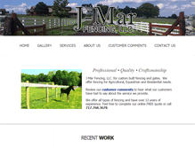Tablet Screenshot of jmarfencing.com